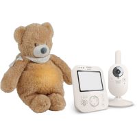 Philips Avent Baby Monitor SCD891/26+NATTOU Sleepy Bear Pale Brown darilni set za dojenčke 0 m+