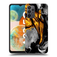 Silikónový prehľadný obal pre Samsung Galaxy A23 A236B 5G - Black Gold