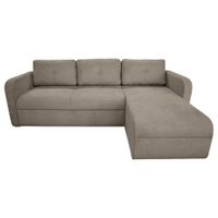 Livetastic ROHOVÁ SEDACIA SÚPRAVA, textil, sivohnedá