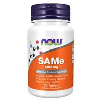 NOW - SAMe S-adenozylo L-metionina - 400mg - 30tabs.