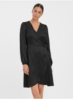 Black women's wrap dress Vero Moda Sabi - Women's