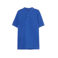 Cropp - Bombažna polo majica basic - indigo