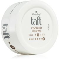 Schwarzkopf Taft Coconut Shine восък за коса придаващ хидратация и блясък 75 мл.