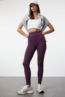 Trendyol Plum Seamless Full Length Knitted Sports Tights