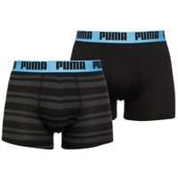 Puma HERITAGE STRIPE BOXER 2P Мъжки боксерки, черно, размер