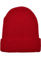 Recycled Waffle Knit Beanie Red