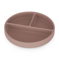 Petite&Mars Take&Match 6m+ deljeni krožnik okrogla Velvet Latte 1 kos