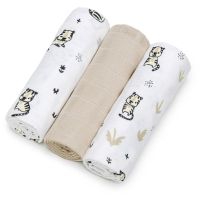 T-TOMI TETRA Cloth Diapers HIGH QUALITY текстильні підгузки Tigers70x70 cm 3 кс