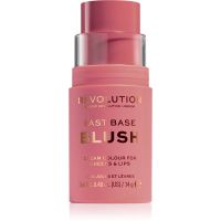 Makeup Revolution Fast Base toniran balzam za ustnice in lica odtenek Blush 14 g