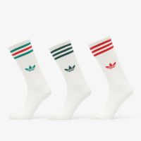 Κάλτσες adidas 3-Stripes High Crew Socks 3 Pairs Off White/ Off White/ Off White M