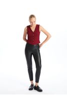 LC Waikiki Lcw Skinny Fit Women's Leather Look Trousers