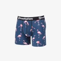Bokserki Horsefeathers Sidney Boxer Shorts Blue/ Flamingos Print L