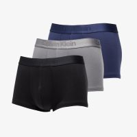 Calvin Klein Low Rise Trunk 3-Pack Black/ Blue Shadow/ Grey Sky S