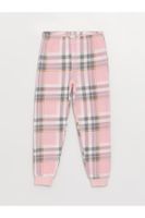 LC Waikiki LCW Kids Elastic Waist Plaid Girls Kids Pajamas Bottom