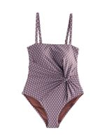 Next Jednodijelni kupaći kostim  opal / čokolada / bijela