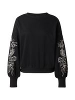 ONLY Sweater majica 'ONLBrooke'  crna / bijela