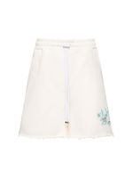 Floral Logo Print Jersey Shorts