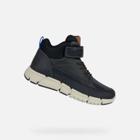 Black boys' ankle boots Geox Flexyper - Boys