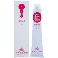 Kallos KJMN Professional Cream Hair Colour Keratin & Argan Oil barva za lase s keratinom in arganovim oljem odtenek 11.11 Very Light Blonde 100 ml