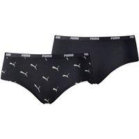 Puma WOMEN PRINTED HIPSTER 2P PACKED Дамски бикини, черно, размер