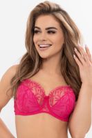 Polovyztužená podprsenka Biggi Marisa Sytě červená (amarant) 80I