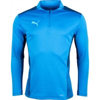 Puma TEAMCUP 1/4 ZIP TOP Мъжки спортен суитшърт, синьо, размер