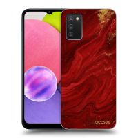 Silikónový prehľadný obal pre Samsung Galaxy A03s A037G - Red