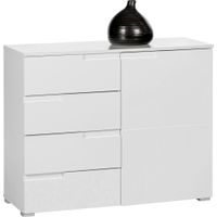 Dieter Knoll KOMODA, biela, biela s vysokým leskom, 100/80/40 cm