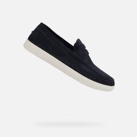 Dark blue men's moccasins Geox Avola - Men's