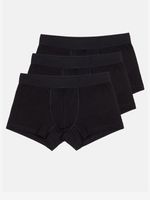 Ombre Clothing Boxershorts 3 Stück Schwarz