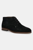 Semišové členkové topánky Tommy Hilfiger HILFIGER DRESS SUEDE BOOT