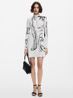 Desigual Oregon Rochie Alb