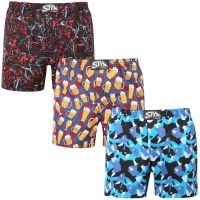 3PACK pánské trenky Styx premium art klasická guma (3AP18458) L