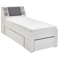 Carryhome POSTEĽ S ÚLOŽNÝM PRIESTOROM, 90/200 cm biela