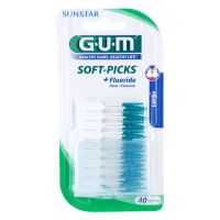 G.U.M Soft-Picks +Fluoride Dental-Zahnstocher large 40 St.