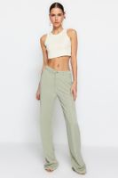 Trendyol Mint 100% Tencel™ Low Waist Wide Leg Jeans