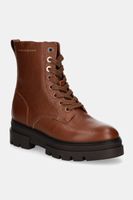 Kožené členkové topánky Tommy Hilfiger BICOLOR LEATHER LACE-UP