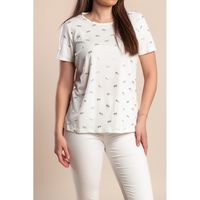T-Shirt Mit Print In Übergröße, Weiß