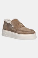 Steve Madden sneakers din piele întoarsă MYA culoarea maro, 11004887