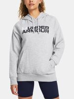 Under Armour Rival Fleece Wordmark Hoodie Majica dugih rukava siva