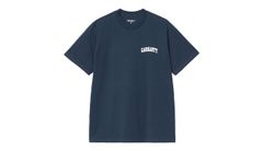 Carhartt WIP S/S University Script T-Shirt Blue Pánske - Tričká Carhartt WIP - Modrá - I034852_2WR_XX-XL - Size: XL