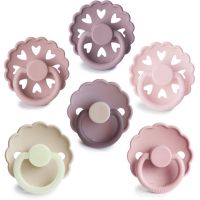 FRIGG 6-Pack Pacifiers Round Silicone Size 2 duda Blooming Love 6 kos