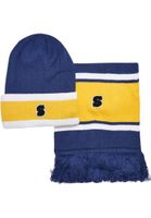 College Team Beanie & Spaceblue/CaliforniaYellow/WHT Wrap