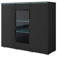 P & B VYSOKÁ KOMODA, čierna, 120/103,3/39,5 cm