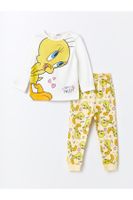 Súprava detských dievčenských pyžám LC Waikiki s potlačou Tweety