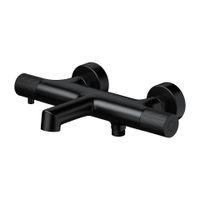 Bateria wannowa ścienna termostatyczna Cersanit Zen czarny mat S951-566