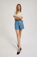 Women's denim shorts MOODO - light blue