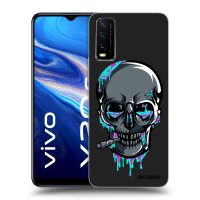 Silikónový čierny obal pre Vivo Y20s - EARTH - Lebka 3.0