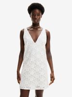 Desigual Lace Rochie Alb