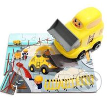 Buldozer, dřevěné (s hračkou) - puzzle z kategorie Maxi dílky